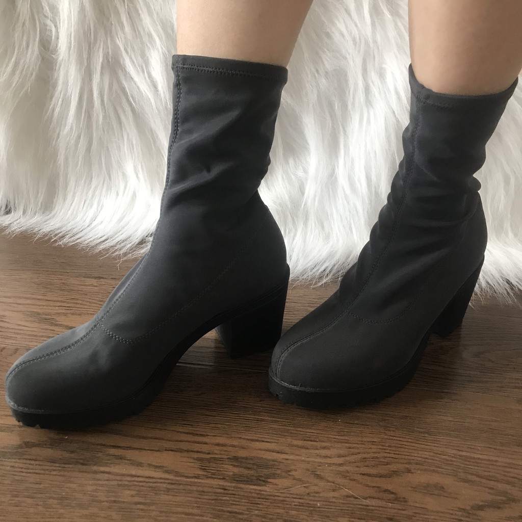 SALE!!!! Vagabond boots xám giày chun cao cổ co dãn cực đẹp sang đế cao vừa 4cm size 39 40 41 (=6 7 8 UK)
