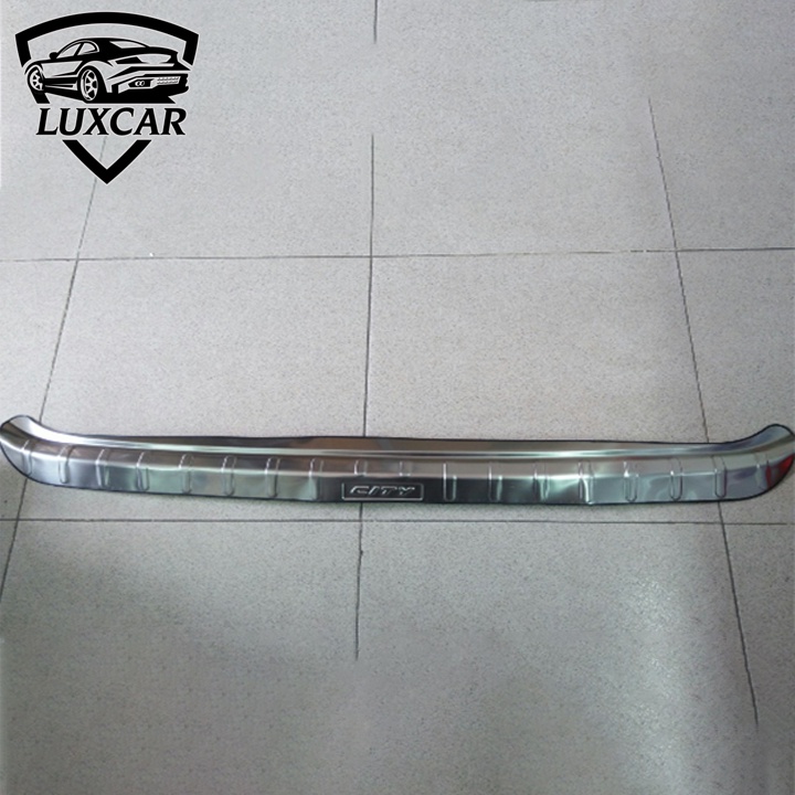 Nẹp chống trầy cốp sau xe HONDA CITY đời 2015-2019 chất liệu INOX, TITAN Luxcar cao cấp