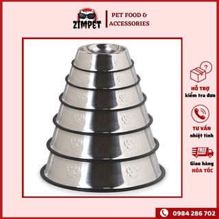 Bát ăn inox cho chó mèo đủ size