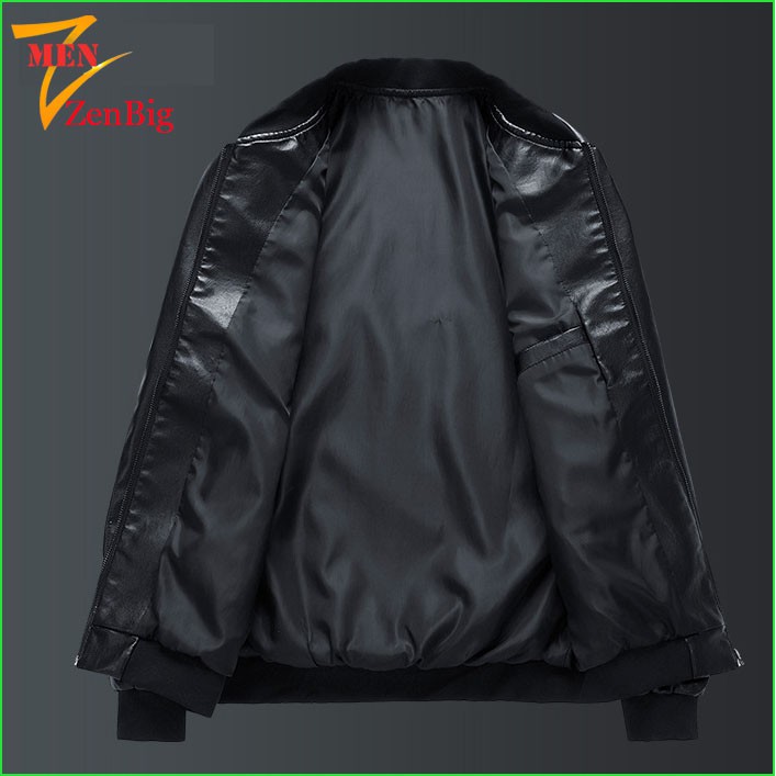 áo khoác da nam 2 lớp size big size dành cho người béo, người mập có bụng | BigBuy360 - bigbuy360.vn