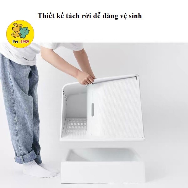 Petkit White Villa - Nhà vệ sinh cho mèo sang chảnh Thông Minh Cho Mèo Pet-1989