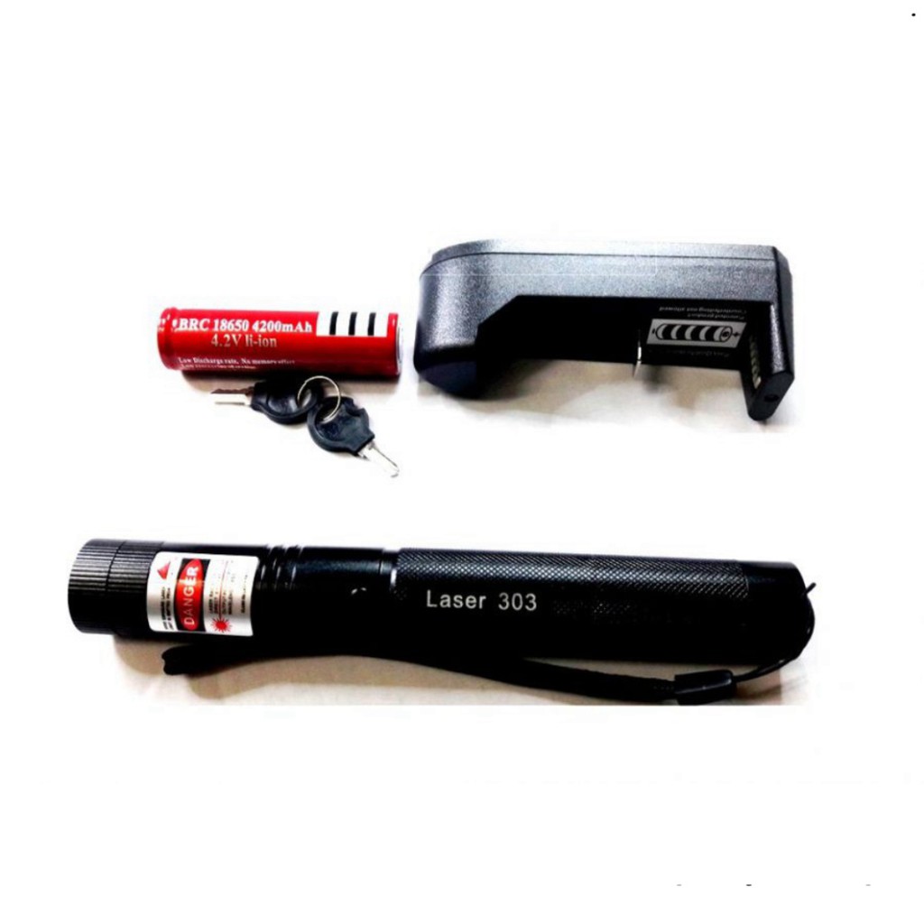 Đèn laser 303 ánh sáng đỏ Lớn