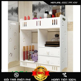 [RẺ VÔ ĐỊCH] KỆ MỸ PHẨM TREO TƯỜNG 2 NGĂN KÉO