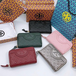 Ví Tory burch da bò nguyên miếng size nhỡ