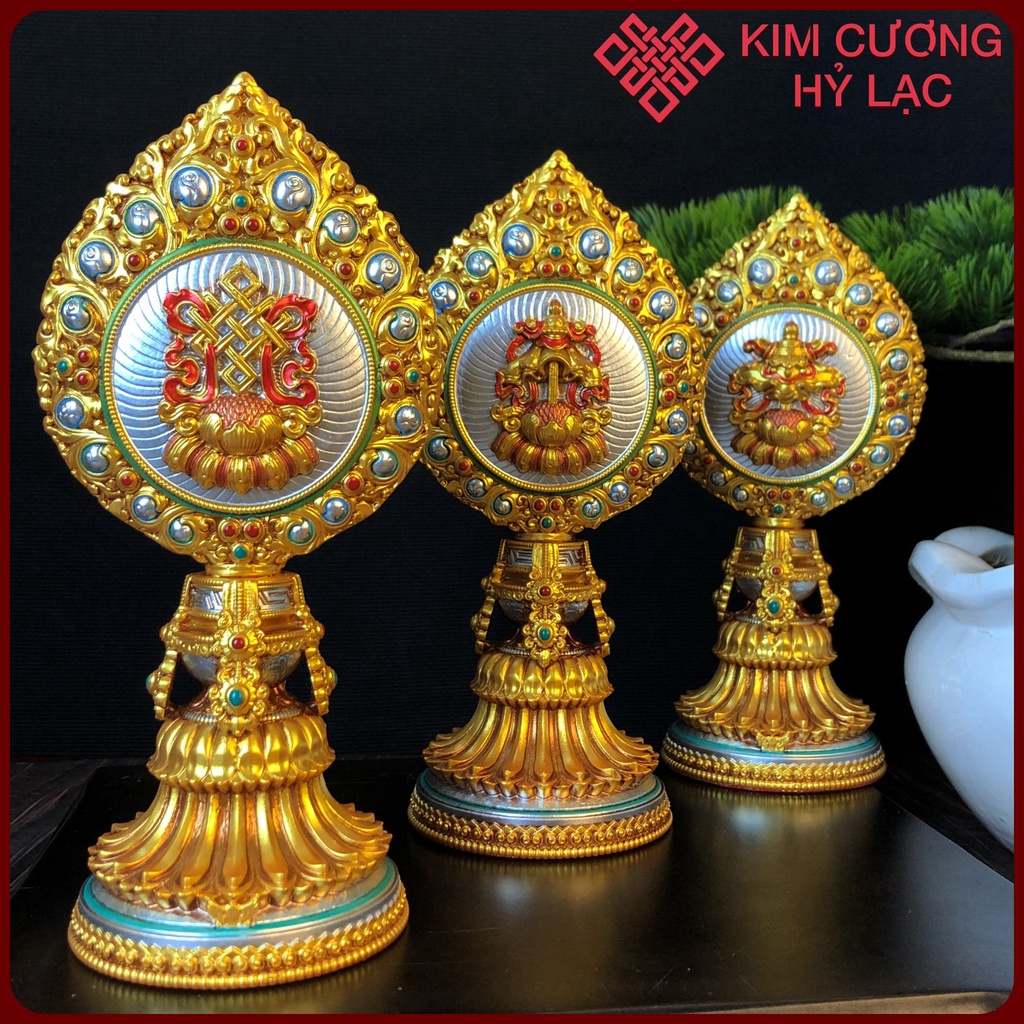 Bát Cát Tường  Mật Tông [Kim Cương Hỷ Lạc] 18 Cm