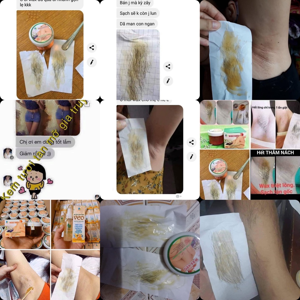 Combo wax lông và mỡ trăn tẩy lông