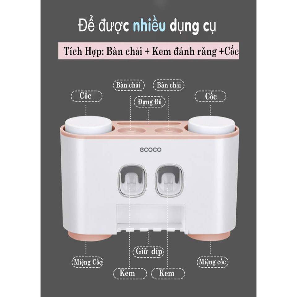 Nhả kem đánh răng coco tiện ích