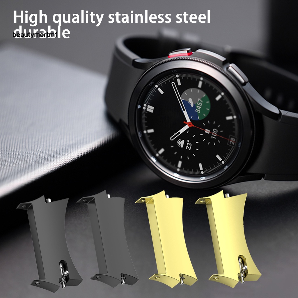 1 Cặp Khóa Dây Đeo Thay Thế Bằng Thép Không Gỉ Chắc Chắn Beautymartm1 Cho Đồng Hồ Thông Minh Samsung Galaxy Watch 4 / Watch 4 Classic