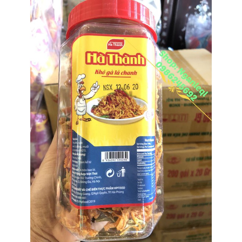 Khô gà lá chanh Hà Thành hộp 200g