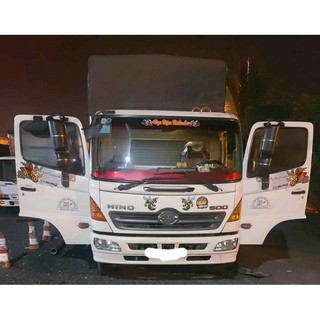 Bộ 3 món tem decal ong dán trang trí xe tải hino