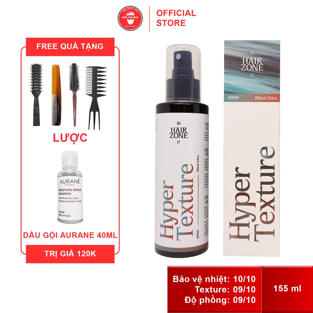 Xịt tạo phồng Hyper Texture Pre-styling by Hair Zone