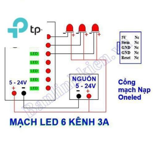 Mạch LED 6 Kênh 3A OV0603