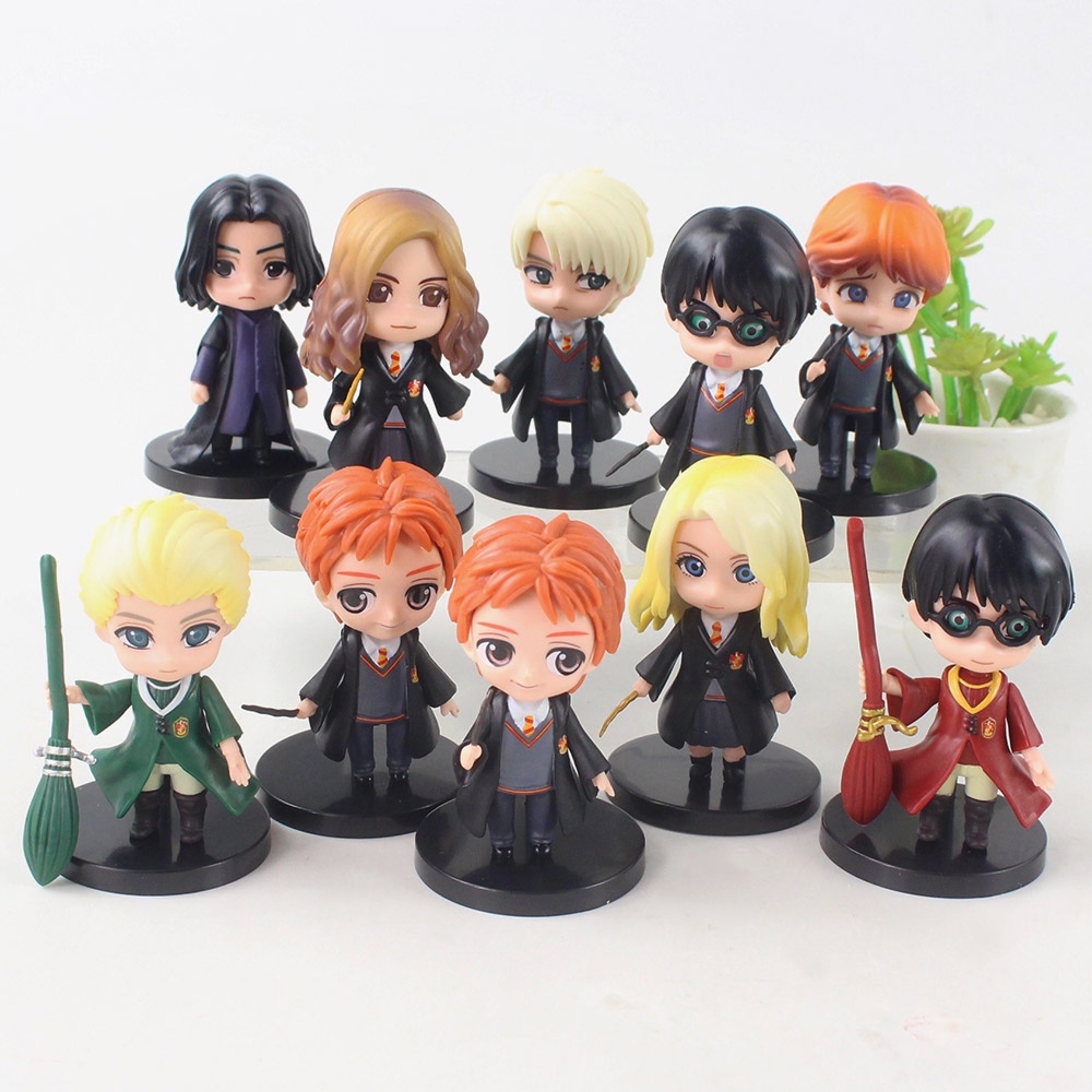 Set 10 Mô Hình Nhân Vật Phim Harry Potter Dễ Thương