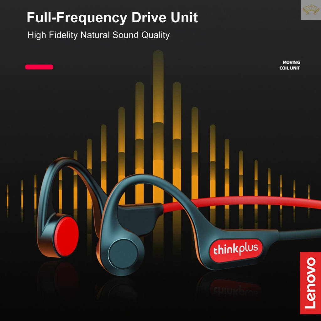 Tai nghe không dây Lenovo X3 Pro BT5.3 thiết kế dẫn truyền âm qua xương chống thấm nước kèm micro chuyên dụng