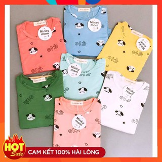Bộ Dài Tay Cho Bé Minky Mom Chất Thun Lạnh Họa Mặt Chuột Micky Dễ Thương Cho Bé (8-18kg), Chuẩn Hàng Loại 1