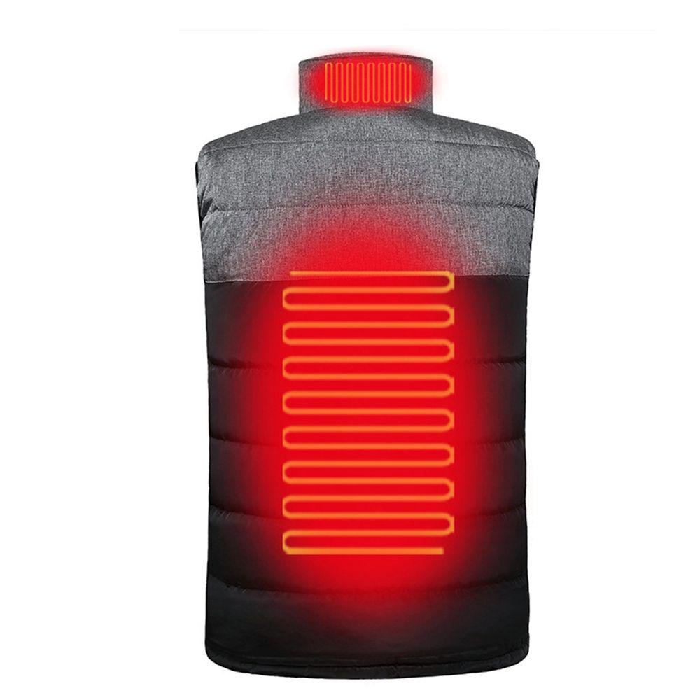 DIACHAVN Áo Khoác Sưởi Ấm 9 Chỗ Mùa Thu Đông Tự Làm Nóng USB