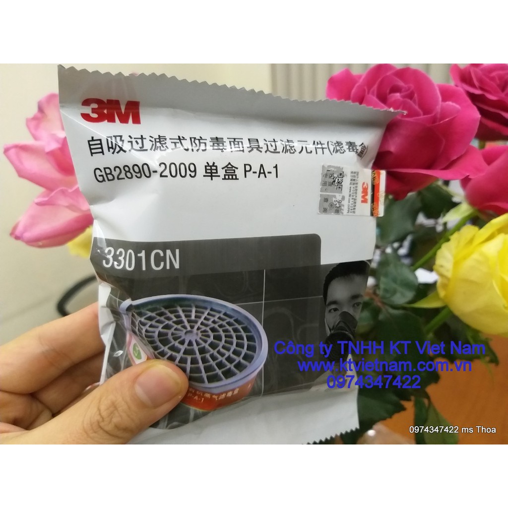 3M 3301CN - PHIN LỌC HÓA CHẤT DÙNG CHO MẶT NẠ 3M3200