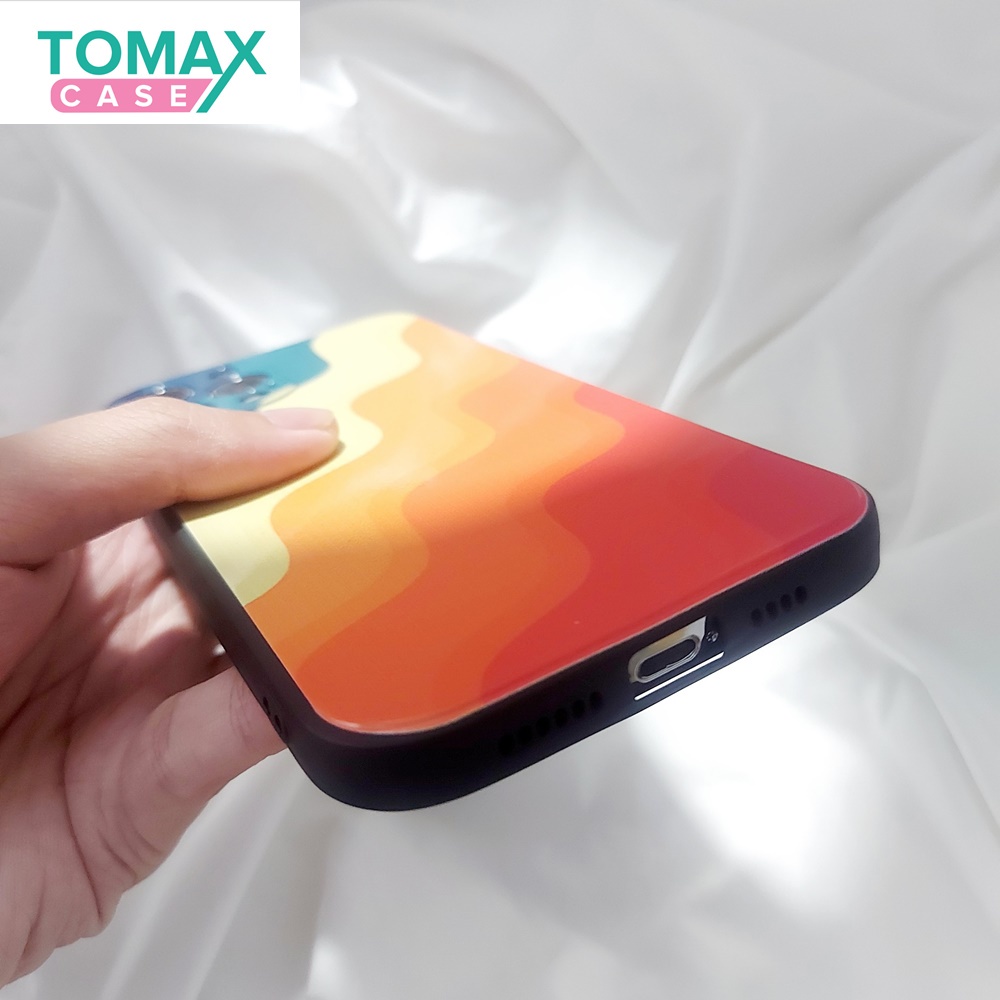 Ốp lưng iphone cầu vòng các dòng máy 7plus/8plus/x/xs/xr/11/11promax/12/12promax Tomax Case
