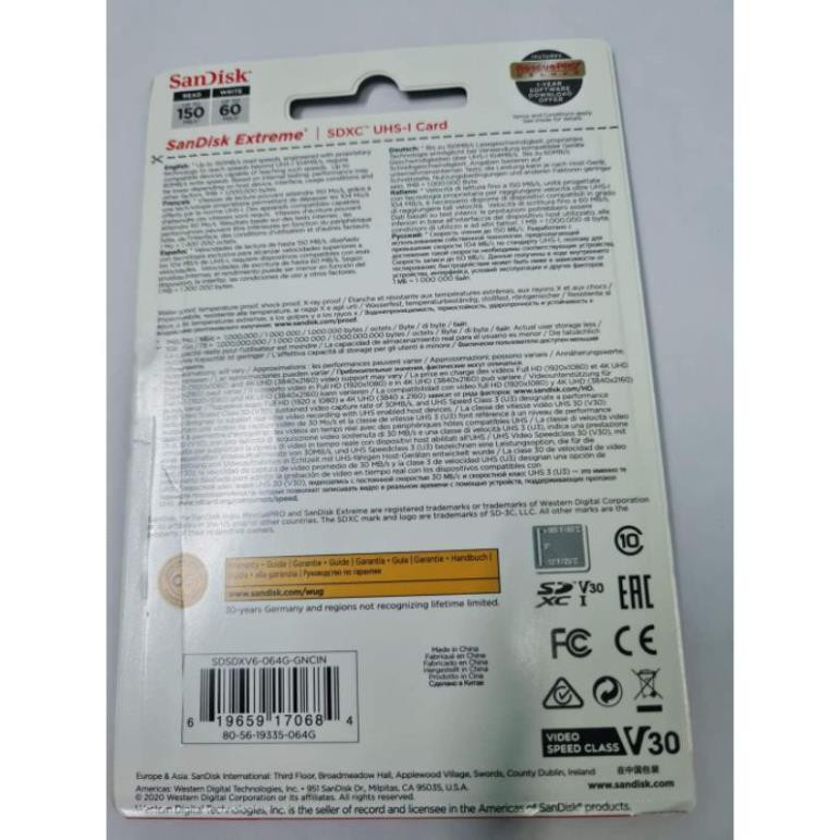 Thẻ nhớ SD dùng cho máy ảnh 64GB . | BigBuy360 - bigbuy360.vn