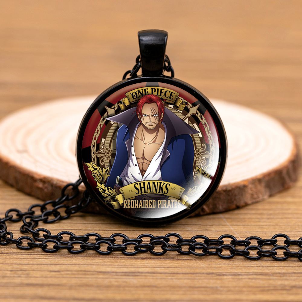Vòng cổ Mặt Đá Đen In Hình Nhân Vật Luffy Sauron Trong Phim One Piece Độc Đáo