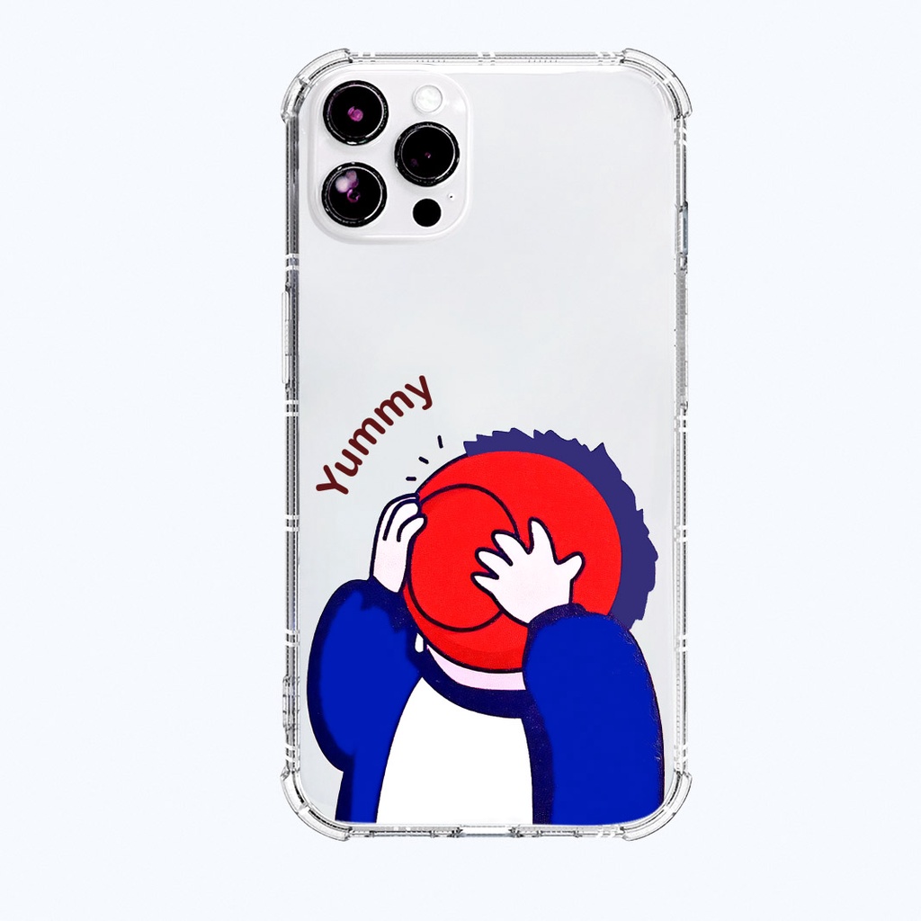 Ốp iphone trong suốt chống sốc hình đôi phàm ăn cho iphone 11 13 pro max 12 14 pro max plus mini x r s max 6 s 7 8 plus