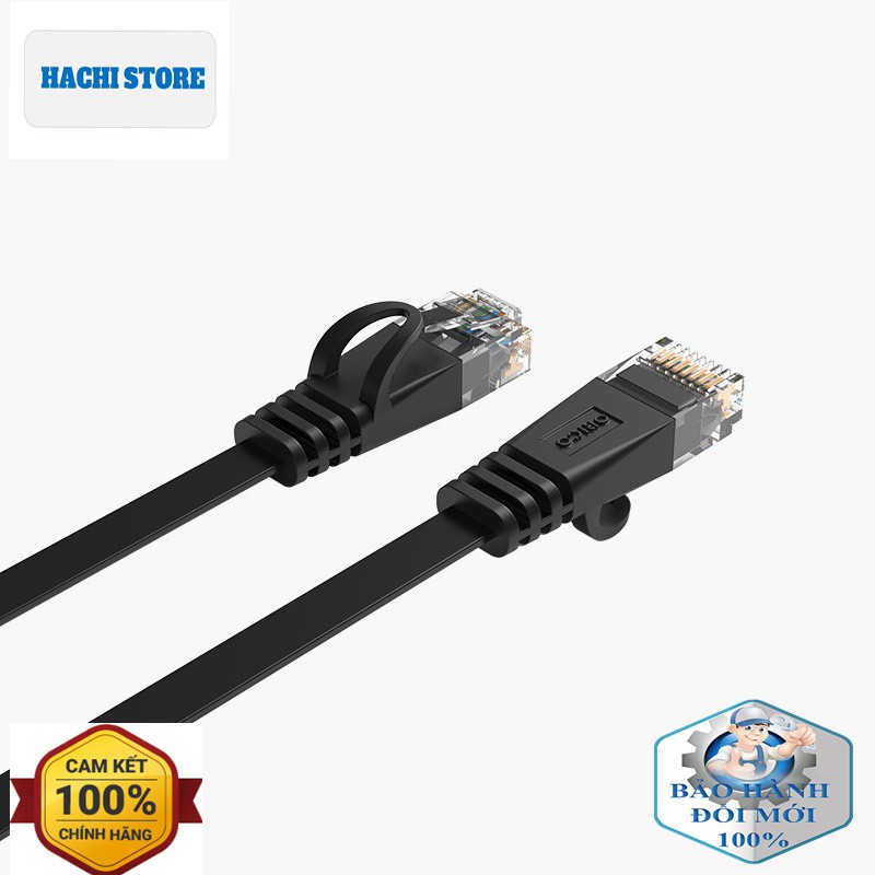 Cáp Mạng CAT6 bấm sẵn loại dẹp ORICO PUG-C6B - Hàng Chính Hãng