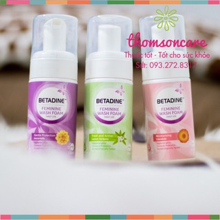 Bọt vệ sinh phụ nữ Betadine Moisturising - chai 100ml