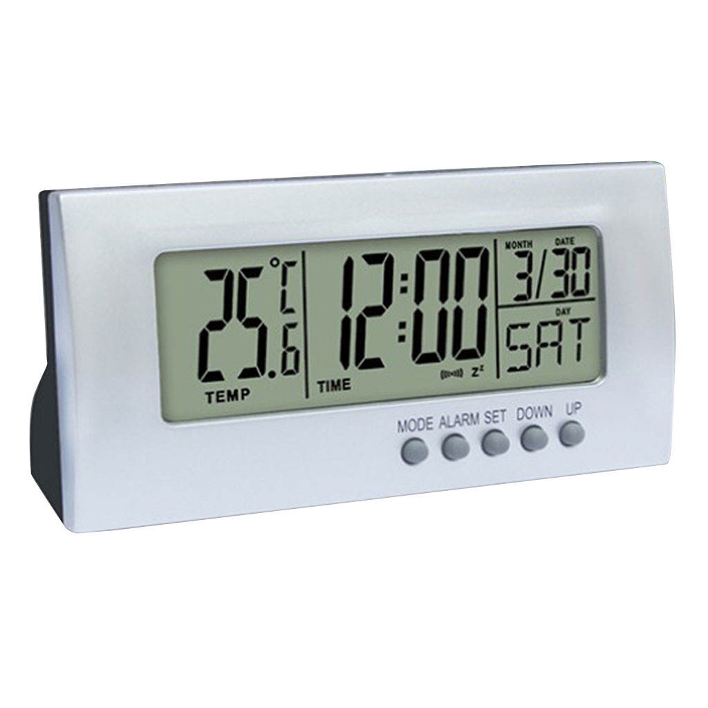 Đồng Hồ Báo Thức Đèn LED H / 23H Và C / F Đo Nhiệt Độ