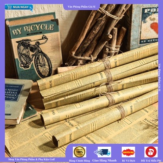 [GIÁ SỐC] Cuộn giấy báo VINATGE gói hoa/ gói quà/ bọc vở & làm đồ handmade hàng đẹp ( 10 Tờ/Cuộn )