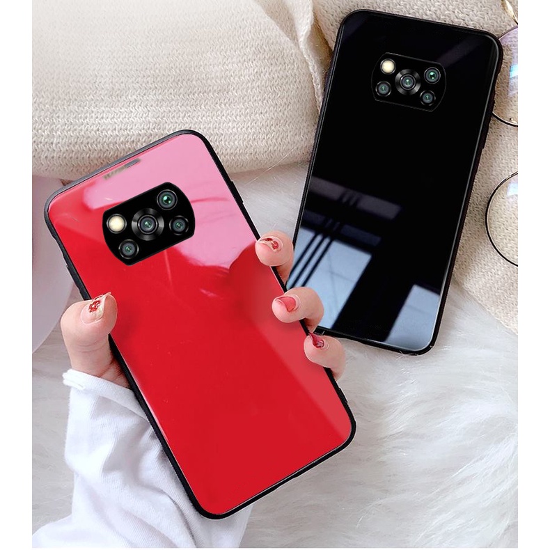 Ốp Lưng XIAOMI POCO X3 NFC, X3 NFC PRO Mặt kính gương sáng bóng cao cấp
