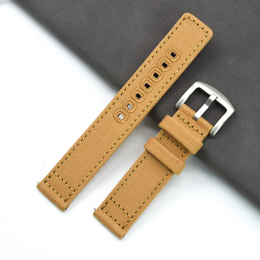 Dây Đeo Vải Canvas 20mm 22mm Cho Đồng Hồ Samsung Galaxy Watch 3/46mm/42mm/Active 2/Gear S3 Huawei Watch GT/2/2e/Pro
