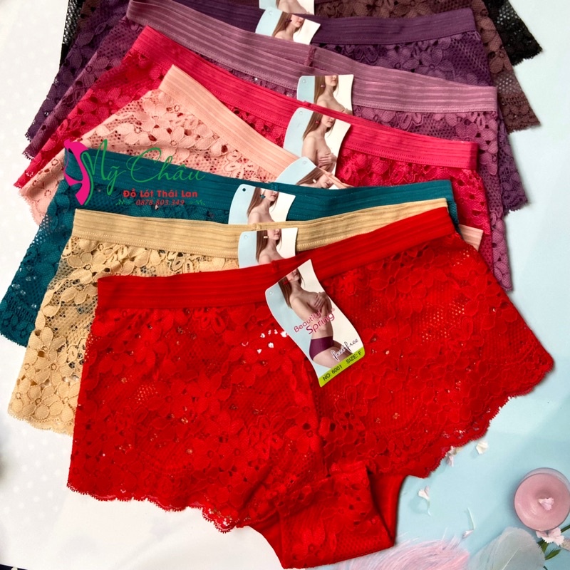 Quần Lót Ren Nữ Sexy Cao Cấp Lưng Cao Mềm Mại Dễ Thương Thoáng Mát Hàng Nhập Khẩu 6001 Mỹ Châu Shop