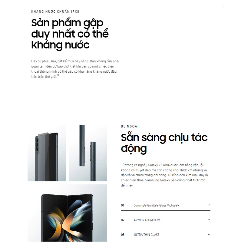Điện Thoại Samsung Galaxy Z Fold4 5G 512GB Chính Hãng
