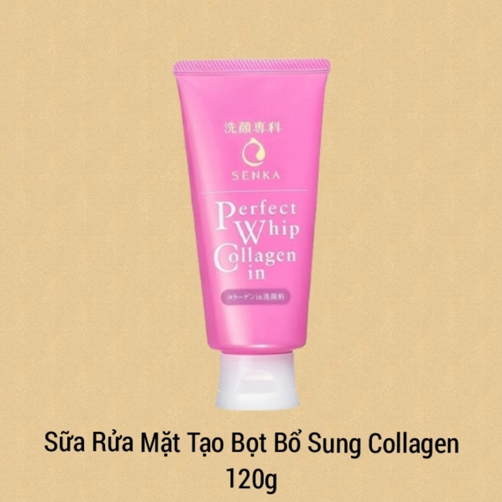 Combo Senka Ngăn Ngừa Lão Hóa (Kem Dưỡng Cấp Ẩm Chuyên Sâu 50g + SRM Senka Perfect Collagen 120g)