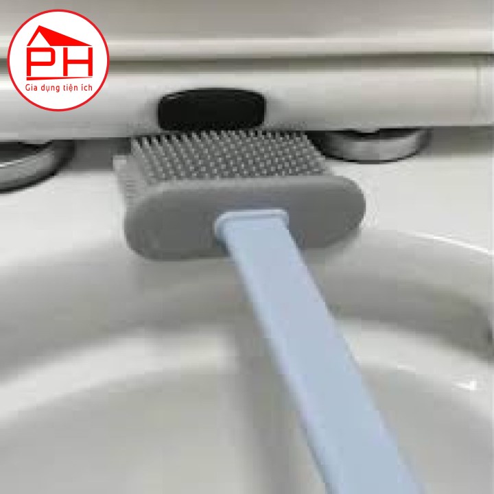 Dụng cụ cọ vệ sinh toilet nhà tắm chất liệu silicon mềm dẻo làm sạch mọi ngóc ngách khó cọ chùi rửa - Gia dụng Phước Hòa