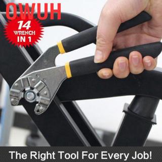Owuh Wrench High Carbon Steel Set 20.32 cm Multifunction Universal Adjustable Hex Spanner Grip Pliers Home