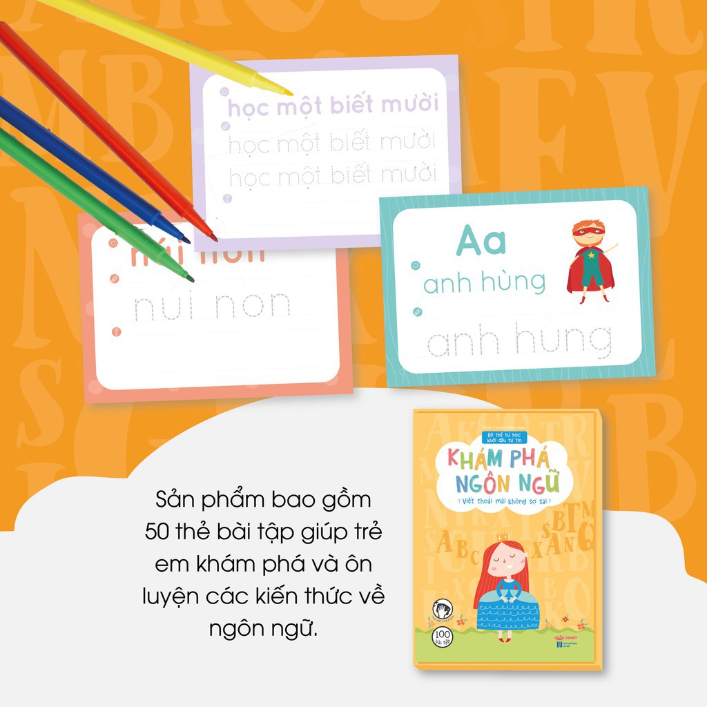 Fashcards - Bộ thẻ Khám Phá Ngôn Ngữ (Dành cho trẻ từ 3 tuổi) - Crabit Kidbooks