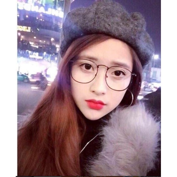 Kính gọng sắt fom bầu đẹp
