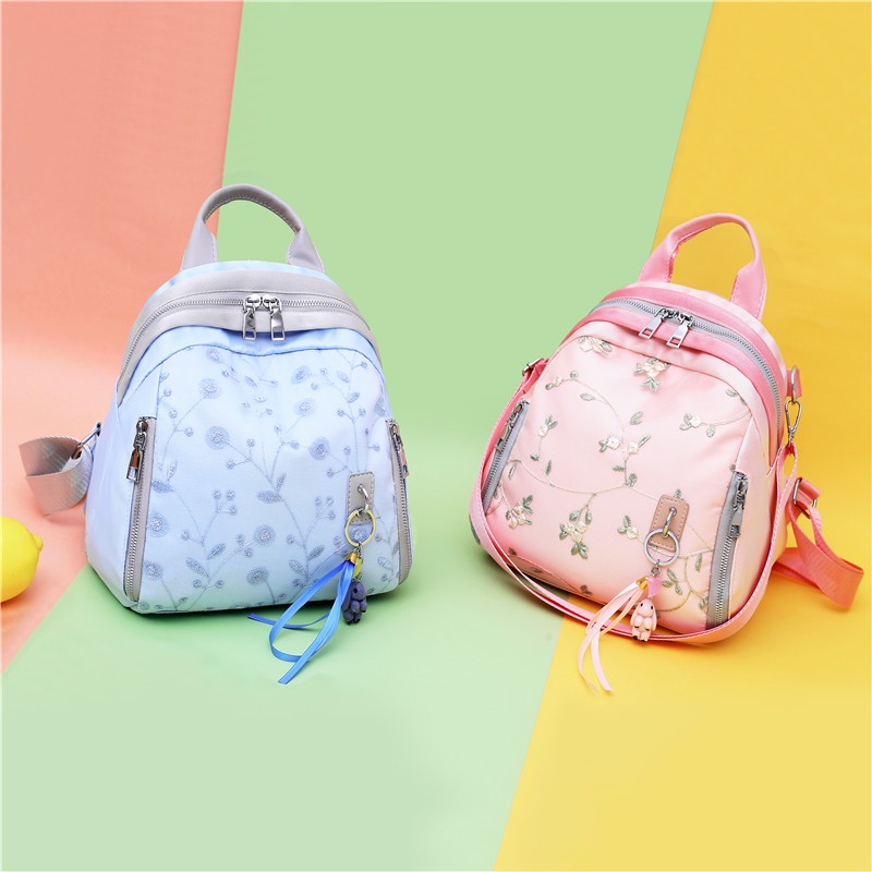 Ba Lô Nhỏ Thêu Họa Tiết Mới Cho Nữ