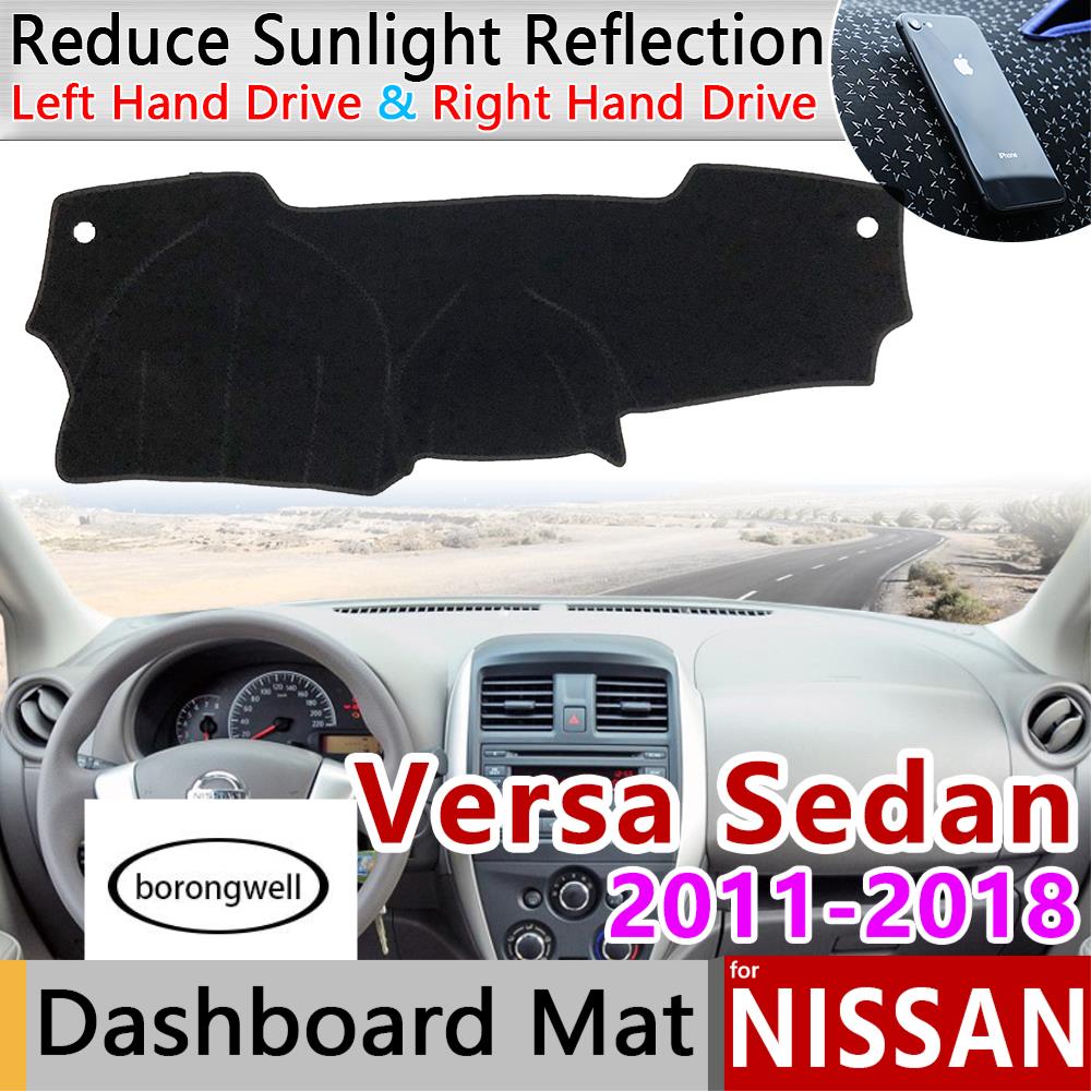 Tấm Lót Bảng Điều Khiển Chống Trượt Cho Nissan Versa Sedan N17 Almera Sunny Latio 2011~2018 2016 2017