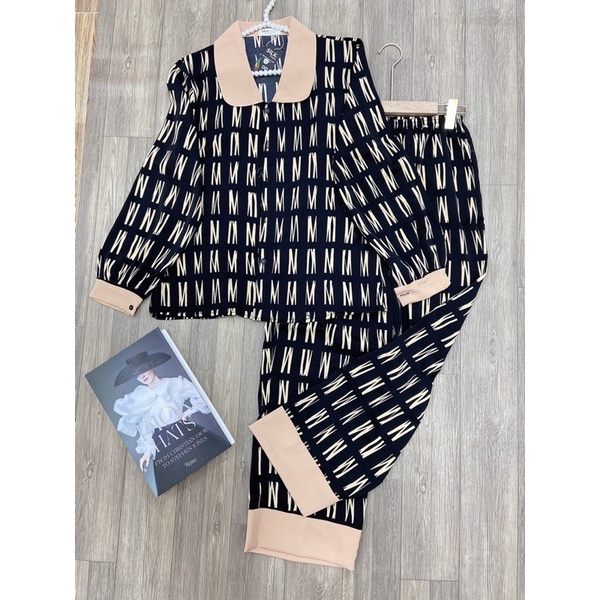 Bộ Đồ Ngủ Pijama Mango Họa Tiết Đẹp - Quần Áo Dài  ( Mã PJM0160)