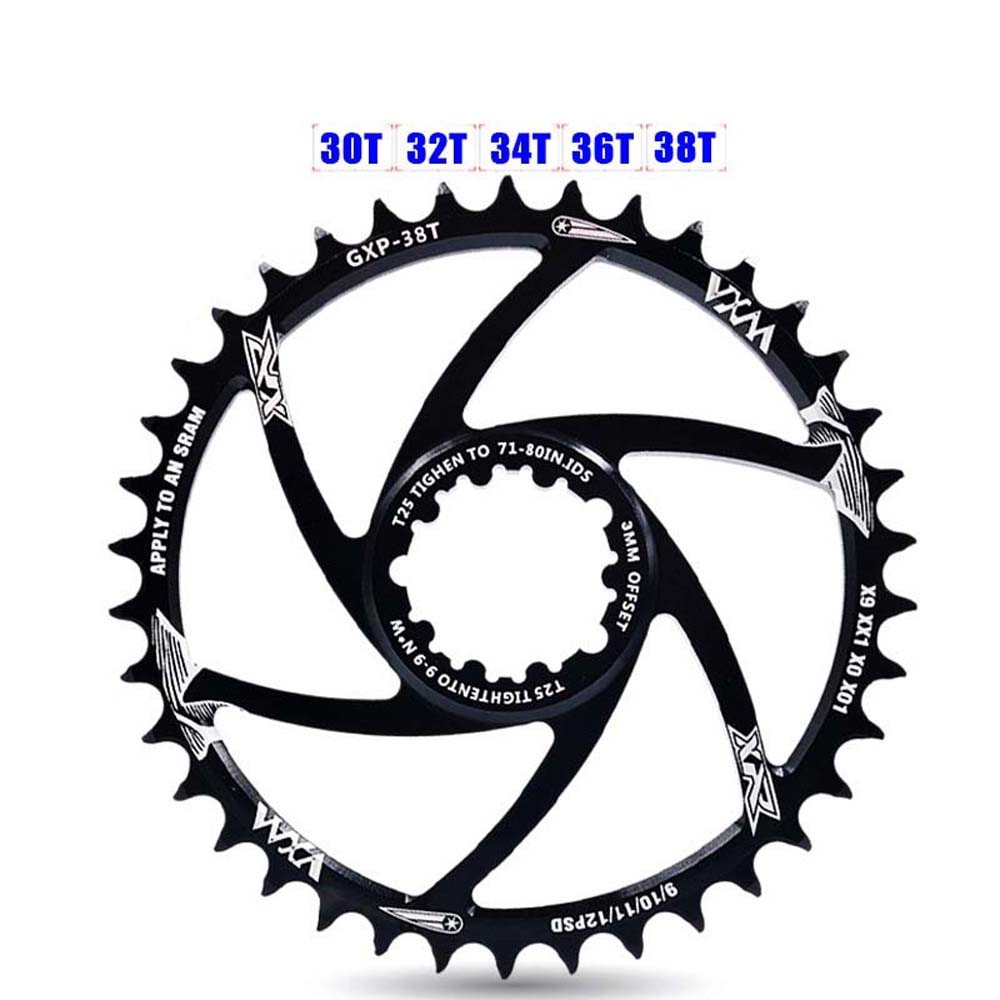 QUINTON MTB Tooth Plate Mountain Bike Cranksets Plate Chainring Road Bike Bicycle Parts Teeth Discs Narrow Wide 30/32/34/36/38/40T fixed gear Crank Chainwheel