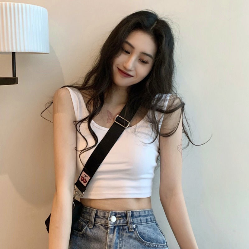 Áo Thun Croptop Cổ Polo Ngắn Tay Thêu Họa Tiết Thời Trang Mùa Hè Hàn Quốc Dành Cho Nữ 2021 | BigBuy360 - bigbuy360.vn
