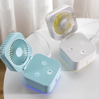 (Phun Sương Làm Mát) Quạt Mini K1 Để Bàn Làm Việc Phun Sương, Tạo Ẩm, Có Thể Gấp Gọn, Mẫu Mới Năm 2021 | WebRaoVat - webraovat.net.vn