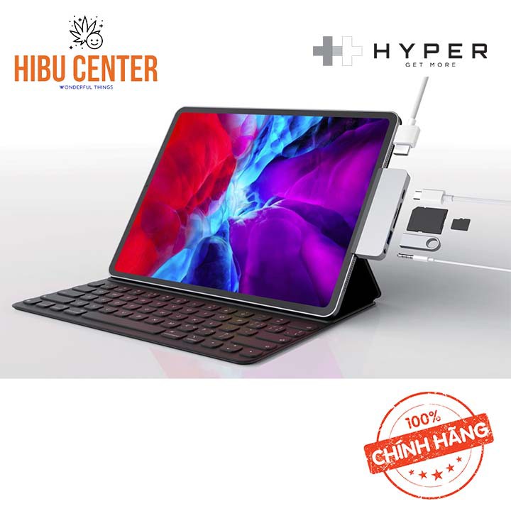 [Nhập Khẩu] Hub USB-C Ipad Pro 2018/2020 HYPERDRIVE 6-IN-1 HDMI 4K/60HZ HD319B - HIBUCENTER