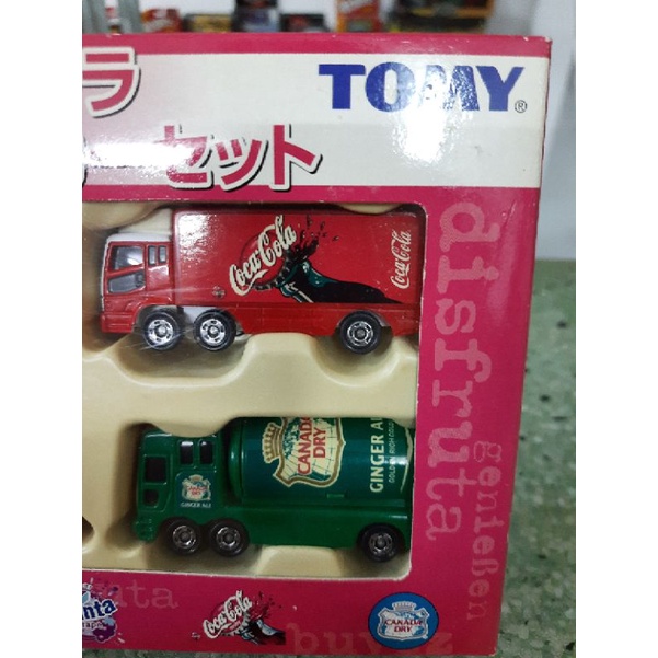 set 4 xe Tomica xe chở nước giải khát coca ...