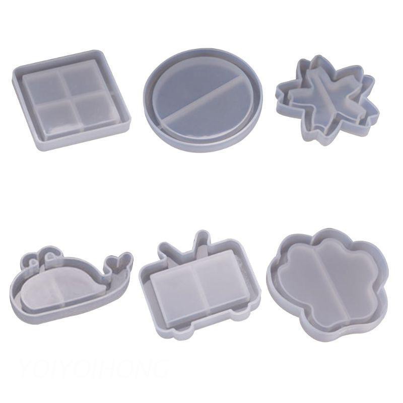 Khuôn Silicon Làm Đồ Trang Sức Hình Hoa Tuyết / Tròn / Vuông Xinh Xắn