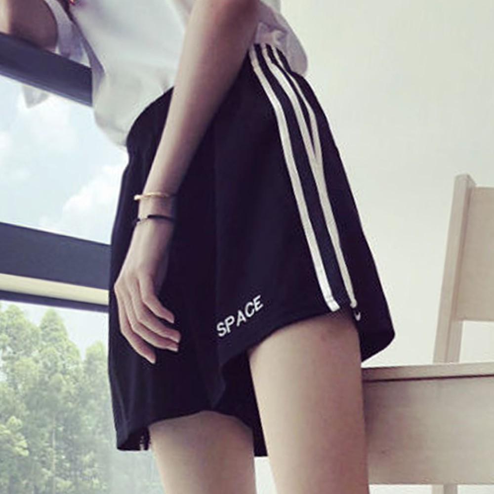 Quần Short Nữ Thể Thao Lưng Cao Phong Cách Hàn Quốc Năng Động