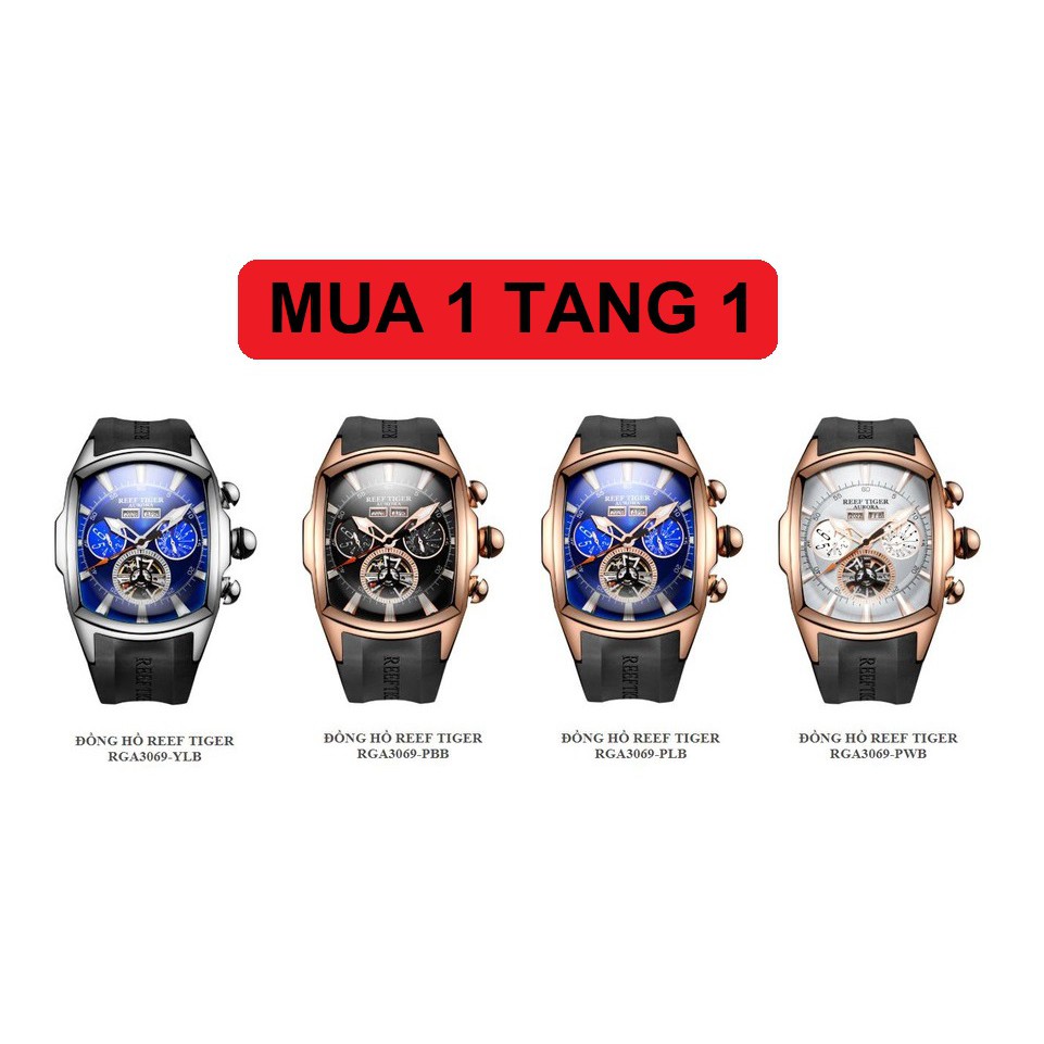 Đồng Hồ Cơ Nam Reef Tiger Aurora Tank RGA3069