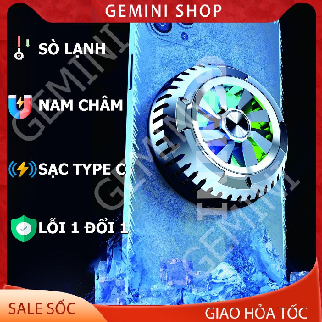 Quạt tản nhiệt gaming nam châm cho điện thoại máy tính bảng X6 tản nhiệt sò lạnh siêu mát GEMINI SHOP